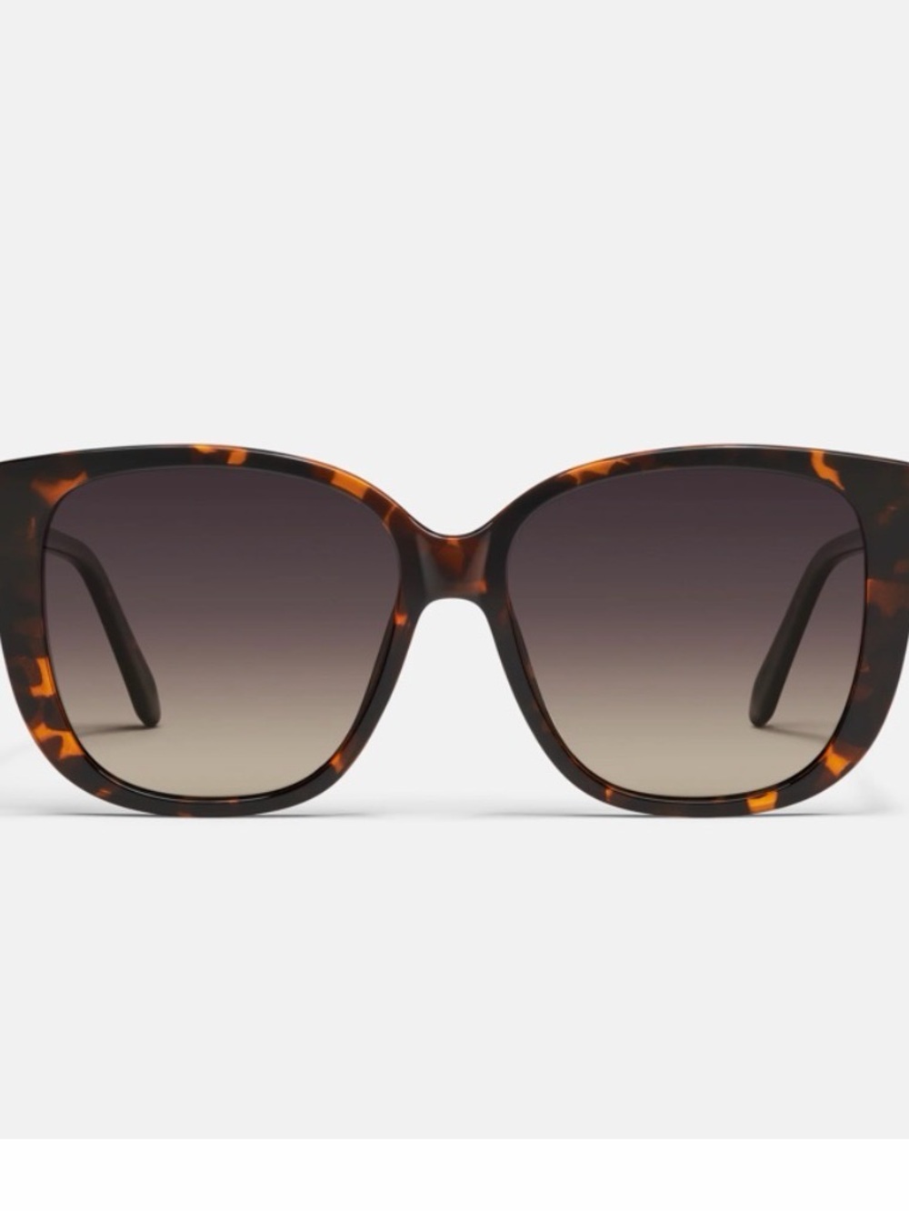 Quay Australia Ever After Tortoiseshell Oversized Sunglasses